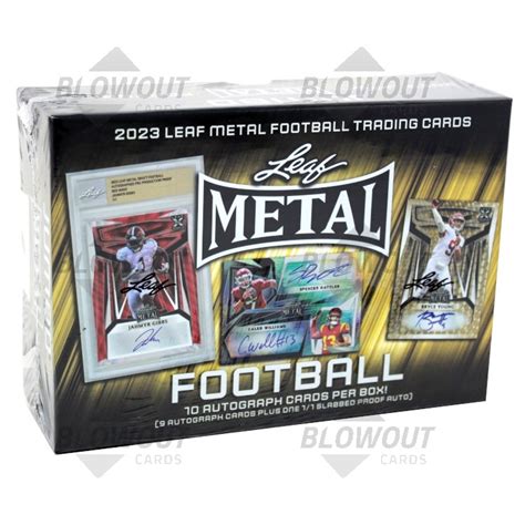 2023 leaf metal draft football hobby box|leaf metal football checklist.